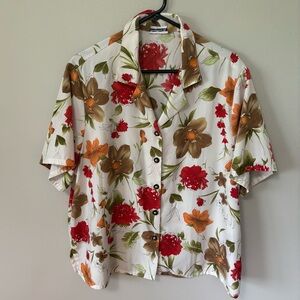 BonWorth Floral Button Down XL or 1X